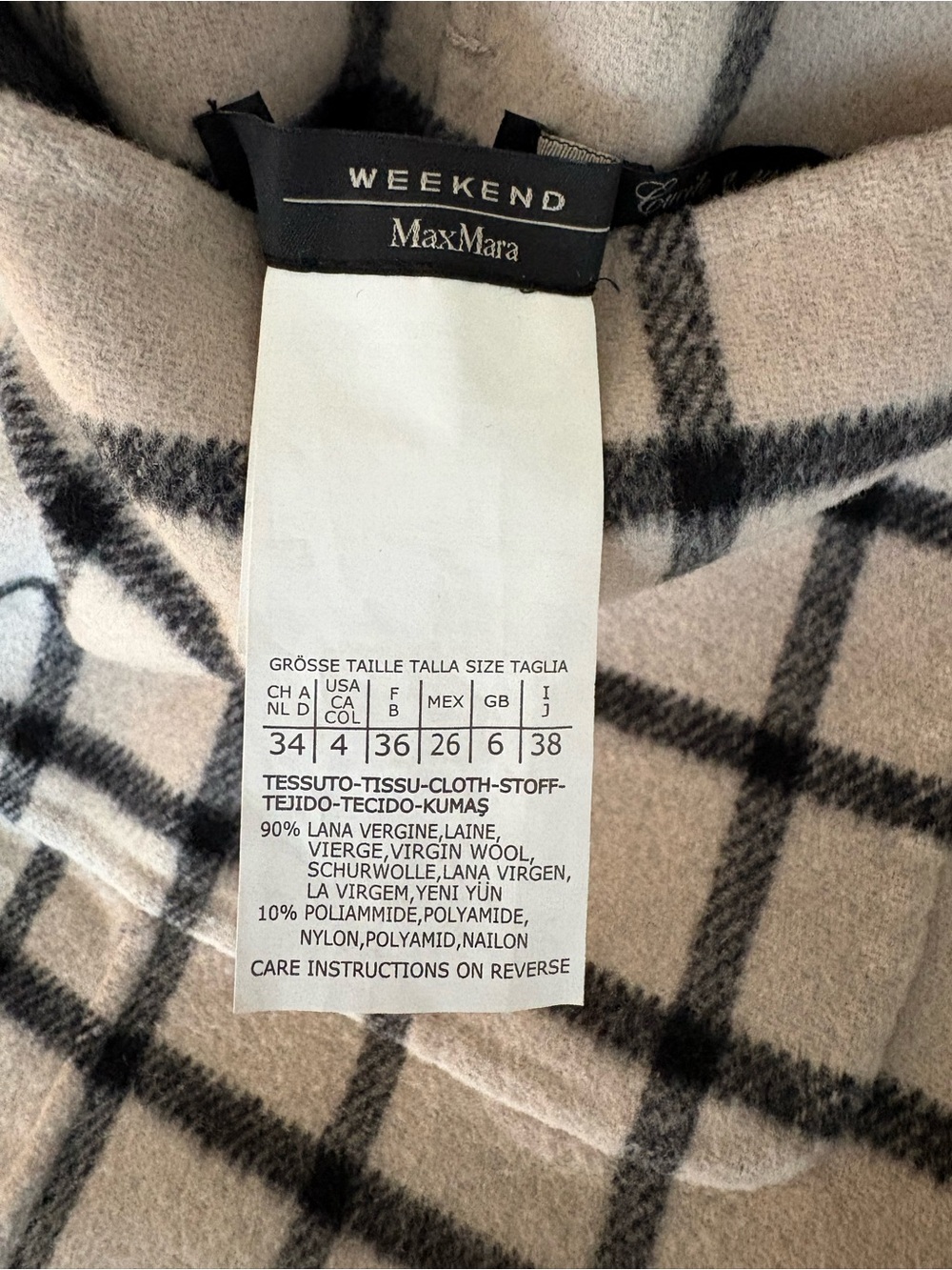 Max Mara Weekend reversible women’s wool jacket/swearer - cream/black